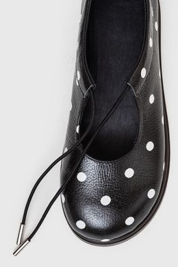 Анатомические балетки Gisele Black Polka Dot фото