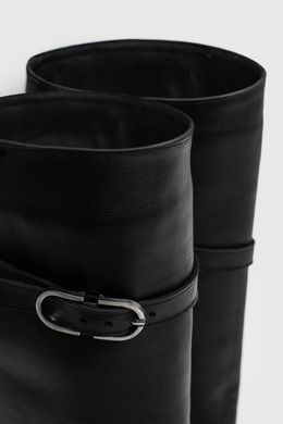 Чоботи Diana Black Leather фото