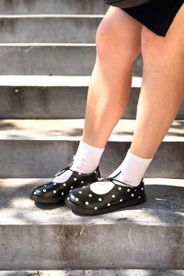 Анатомічні балетки Gisele Black Polka Dot фото