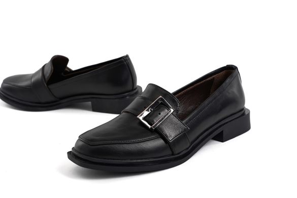 Туфли черные с пряжкой фото