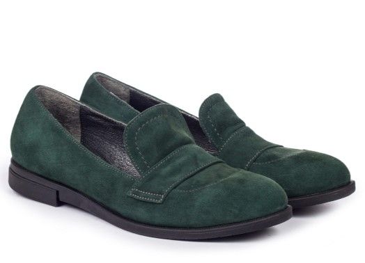 Туфли зеленые фото