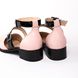 Туфлі на застібках пудрові, Рожевий, 36