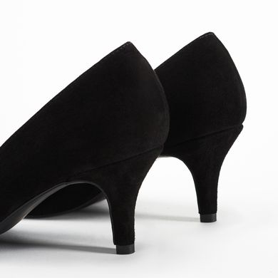 Лодочки kitten heels чорні фото