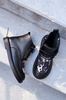 Анатомічні зимові черевики Billie Black Leather фото