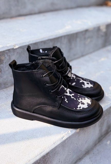 Анатомічні зимові черевики Billie Black Leather фото