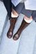 Анатомічні чоботи Darcy Chocolate Leather, Коричневий, 36, Байка, 23,5 см