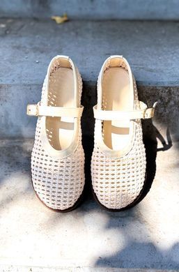 Анатомічні балетки Mirelle Milk Weave фото