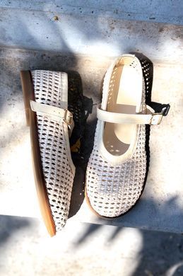 Анатомічні балетки Mirelle Milk Weave фото