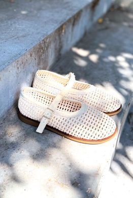 Анатомічні балетки Mirelle Milk Weave фото