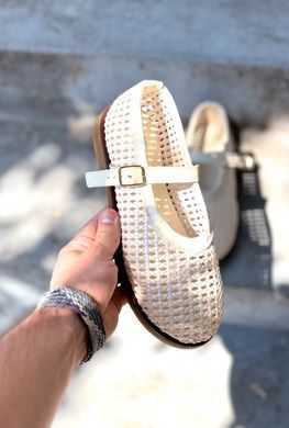 Анатомічні балетки Mirelle Milk Weave фото