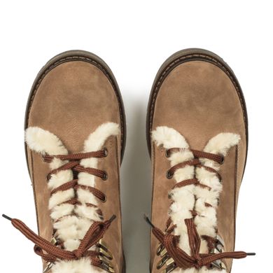 Зимние ботинки с натуральным мехом фото