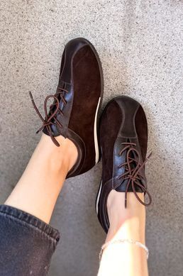 Анатомічні кеди Simone Chocolate Suede фото