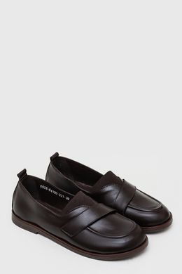 Анатомічні лофери Margo Chocolate Leather фото