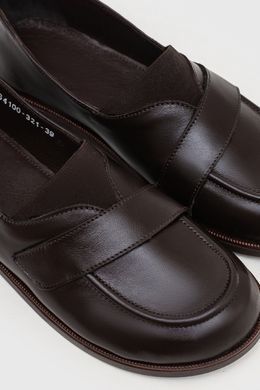 Анатомічні лофери Margo Chocolate Leather фото