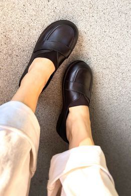 Анатомічні лофери Margo Chocolate Leather фото