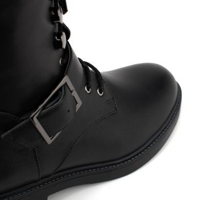 Ботинки с пряжкой черные фото