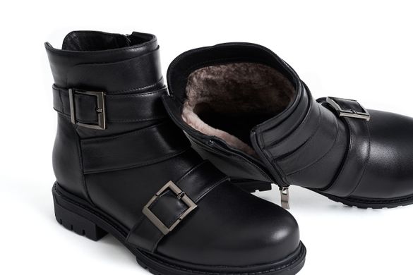Ботинки с пряжками зимние фото