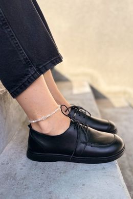 Анатомічні туфлі Karine чорна шкіра фото