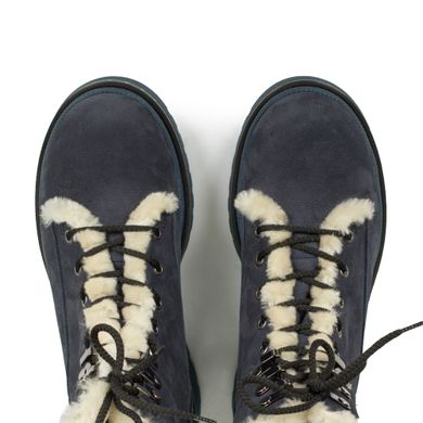 Зимние синие ботинки фото