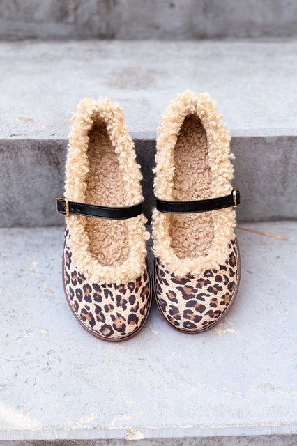 Анатомические балетки Bonnie Leopard Mouton фото