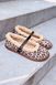 Анатомические балетки Bonnie Leopard Mouton, Бежевый, 36, Мех, 23,5 см