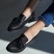 Черные туфли с теснением, Черный, 37, 24 см